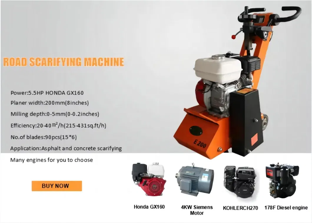 Floor Scraper Machine with Tungsteno Escarificadora Drum for Sale