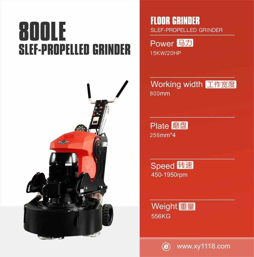 Automatic Walking Without Man Push Concrete Floor Grinder Polisher &amp; Heavy-Duty Concrete Grinder